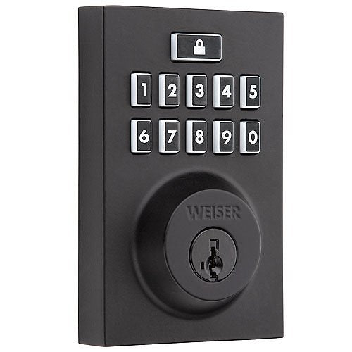 Weiser HC620 CNT Home Connect 620 Keypad Connected Smart Lock with Z-Wave 700 Chipset, Matte Black
